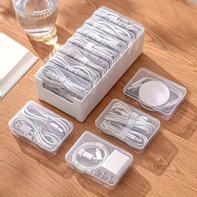 Set Velmora Box: siete cajas organizadoras y caja grande con tapa